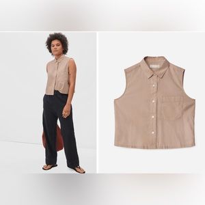 Everlane The Way-Short- Cut-Off Shirt - Medium - Like New